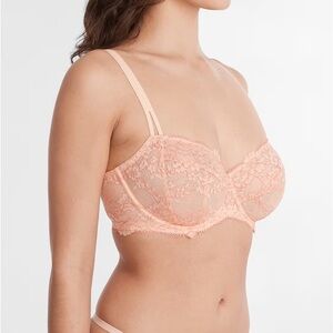 CAMIO MIO Lace Unlined Side Support Bra - size 32DD - NWT